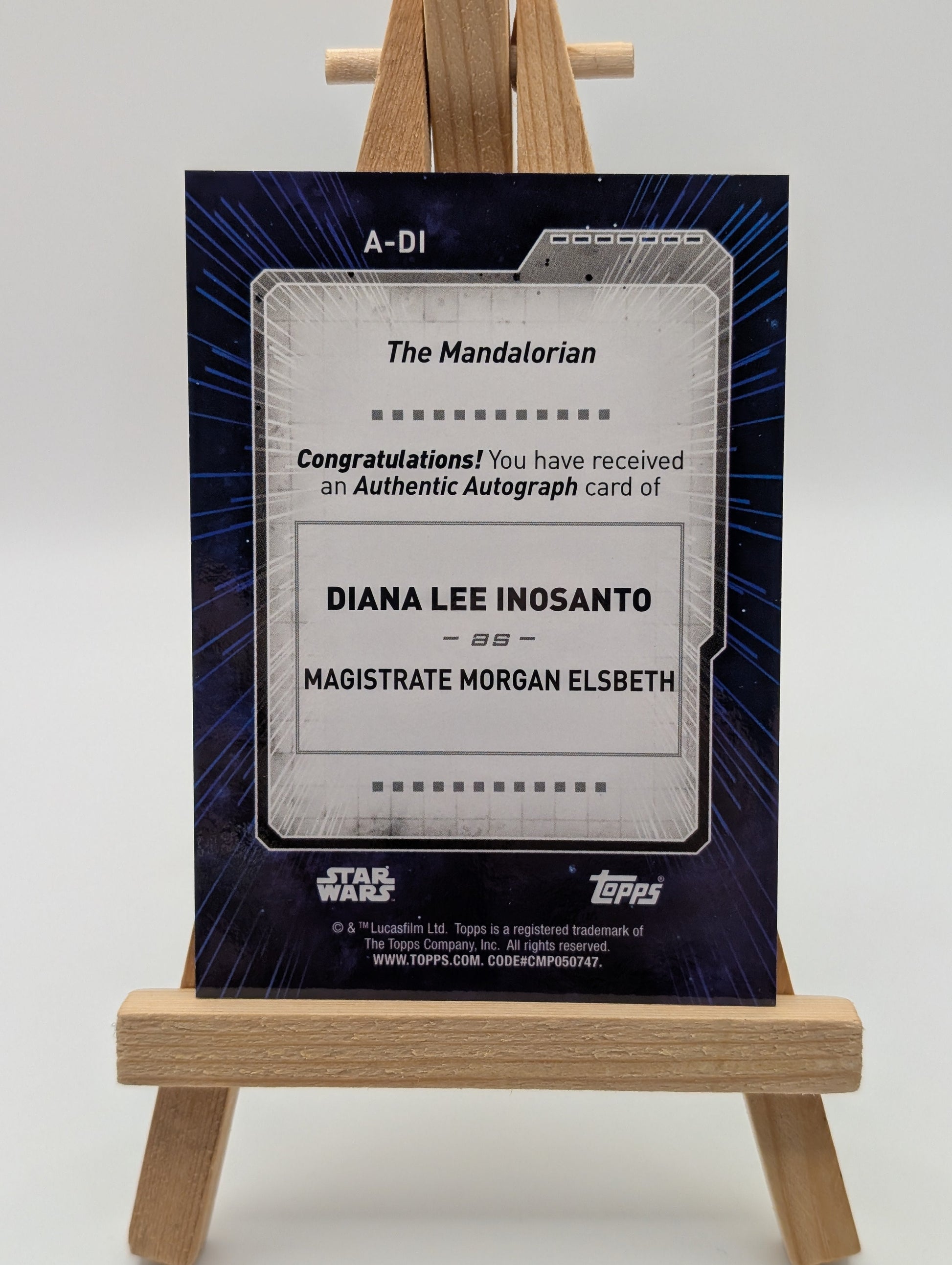 Topps Star Wars Signature Edition Diana Lee Inosanto Auto Autograph Magistrate Green FRENLY BRICKS - Open 7 Days