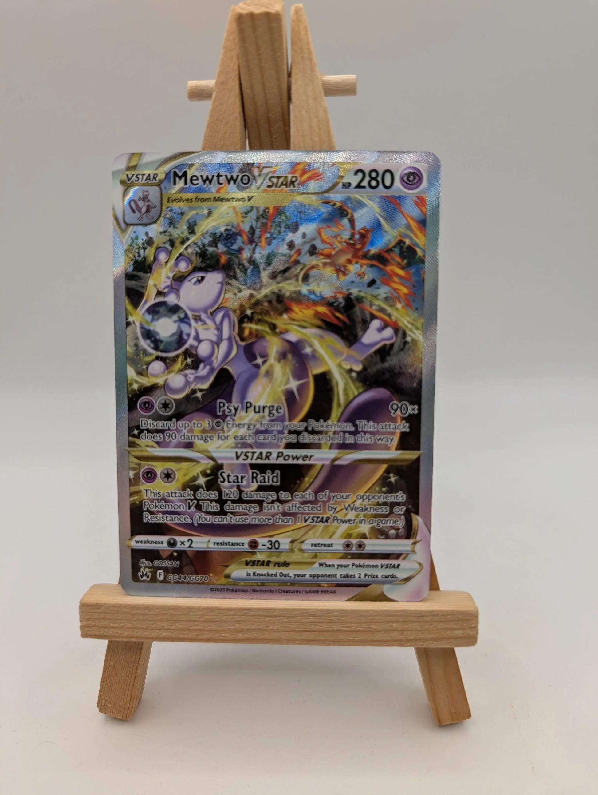 Mewtwo VSTAR GG44/GG70 - Crown Zenith Galarian Gallery Pokemon TCG - NM Card FRENLY BRICKS - Open 7 Days image 2