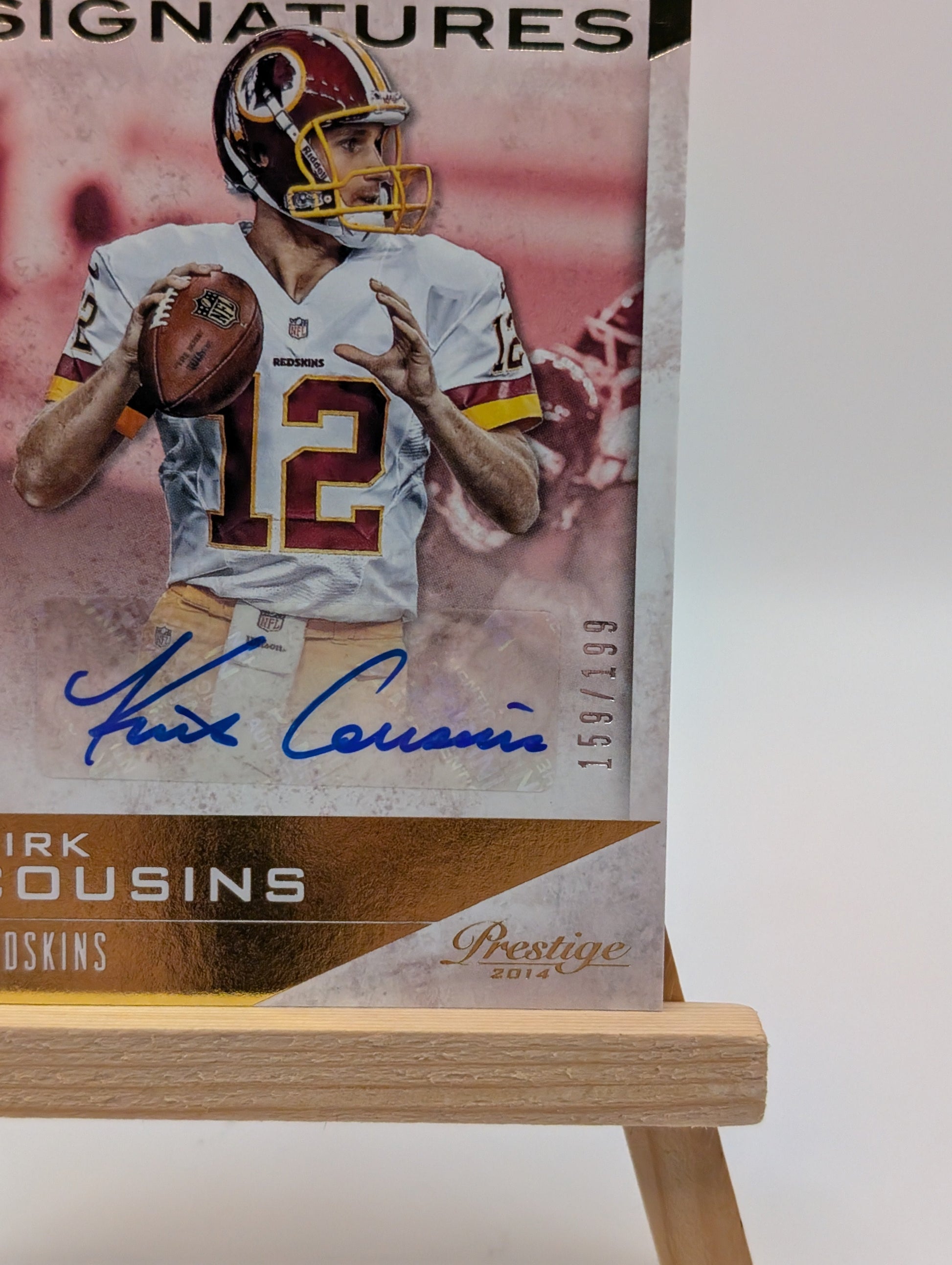 Kirk Cousins Auto SP 2014 Panini Prestige Signatures #41 Autograph #/199 FALCONS FRENLY BRICKS - Open 7 Days