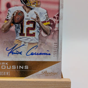 Kirk Cousins Auto SP 2014 Panini Prestige Signatures #41 Autograph #/199 FALCONS FRENLY BRICKS - Open 7 Days