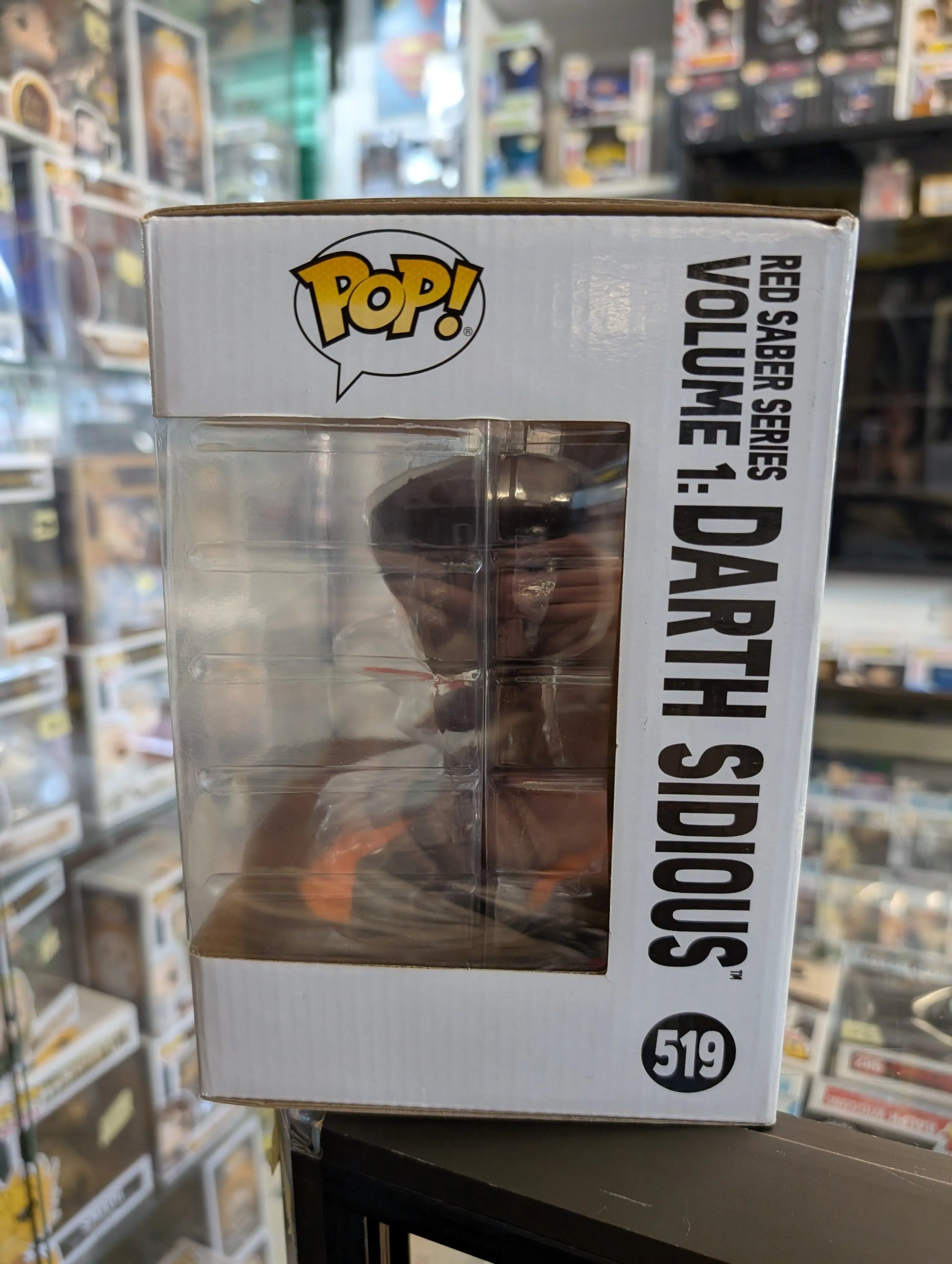 Star Wars - Red Saber Series: Darth Sidious Glow Pop! Deluxe 519 FRENLY BRICKS - Open 7 Days