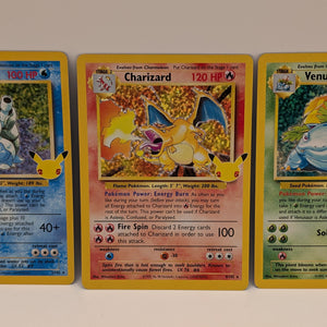 Charizard 4/102 Holo - Celebrations Pokémon 25th Anniversary Blastoise Venusaur FRENLY BRICKS - Open 7 Days