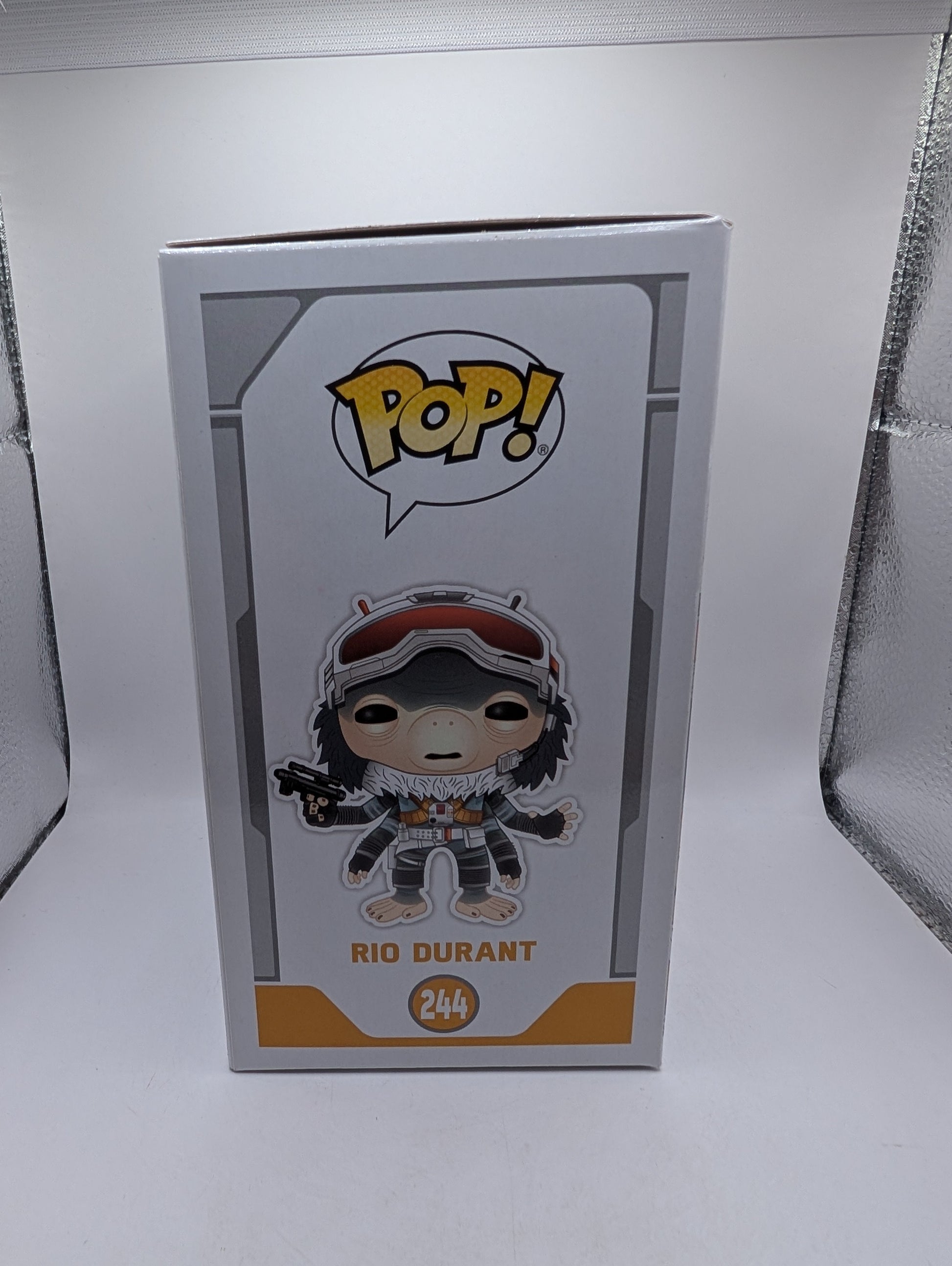 Pop Vinyl Figure - Star Wars - Rio Durant # 244 FRENLY BRICKS - Open 7 Days