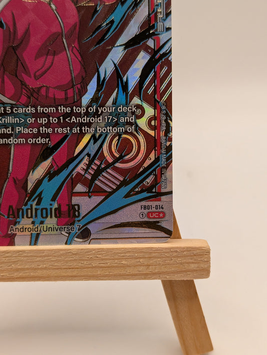 Android 18 - FB01-014 UC* Alternate Art New Adventure Dragon Ball Super TCG Card FRENLY BRICKS - Open 7 Days