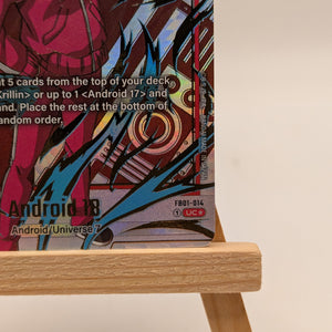 Android 18 - FB01-014 UC* Alternate Art New Adventure Dragon Ball Super TCG Card FRENLY BRICKS - Open 7 Days