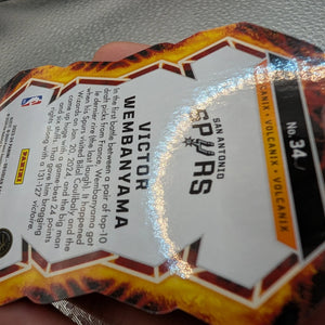 Victor Wembanyama Obsidian Volcanic Spurs RC Panini FRENLY BRICKS - Open 7 Days