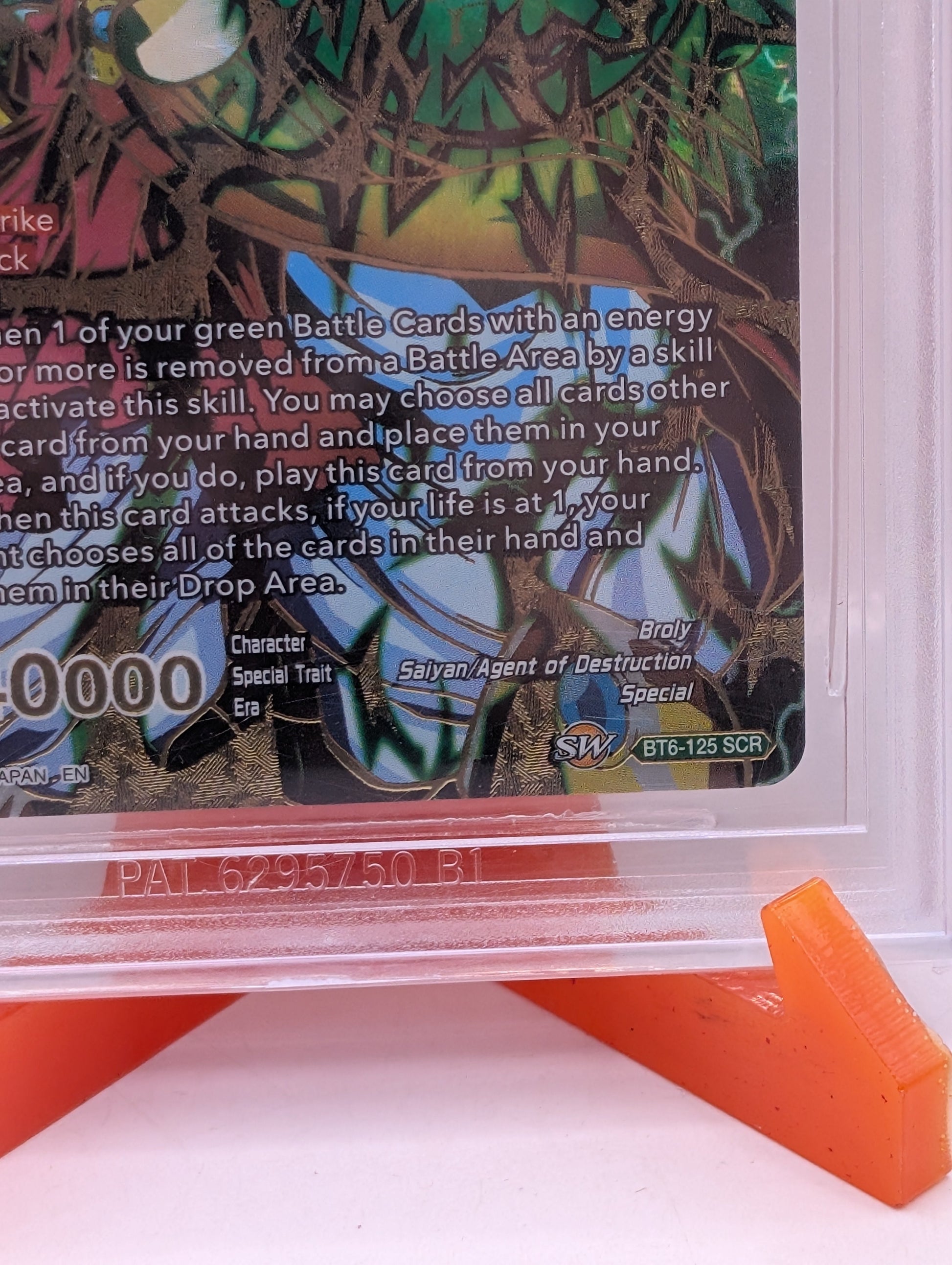 DBS Broly, Ultimate Agent of Destruction BT6-125 SCR BGS 10 PRISTINE 5TH FRENLY BRICKS - Open 7 Days