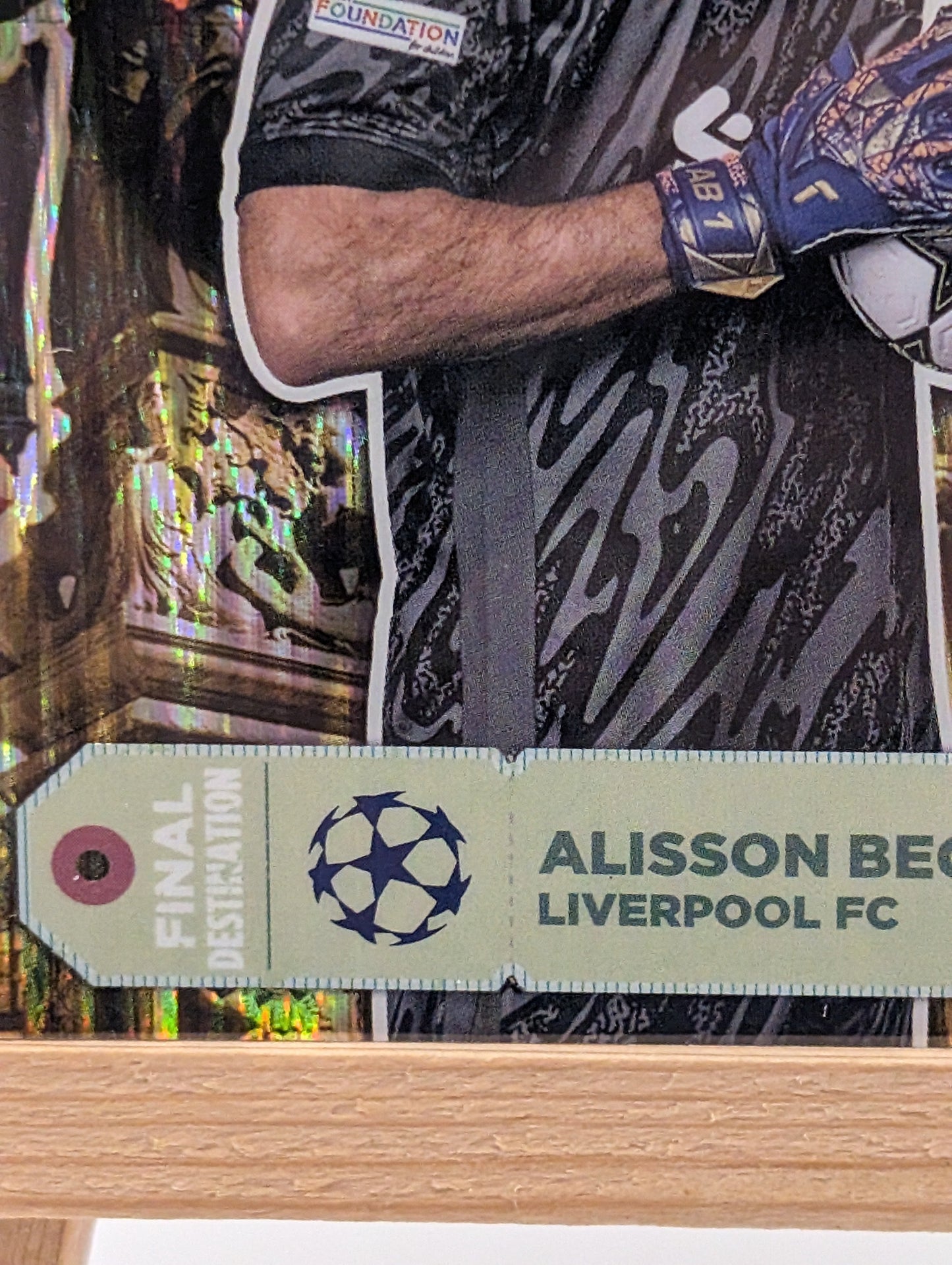 2024-25 Topps Chrome UEFA Final Destination Alisson Becker Hongbao Red 1/8 ≈1/1 FRENLY BRICKS - Open 7 Days