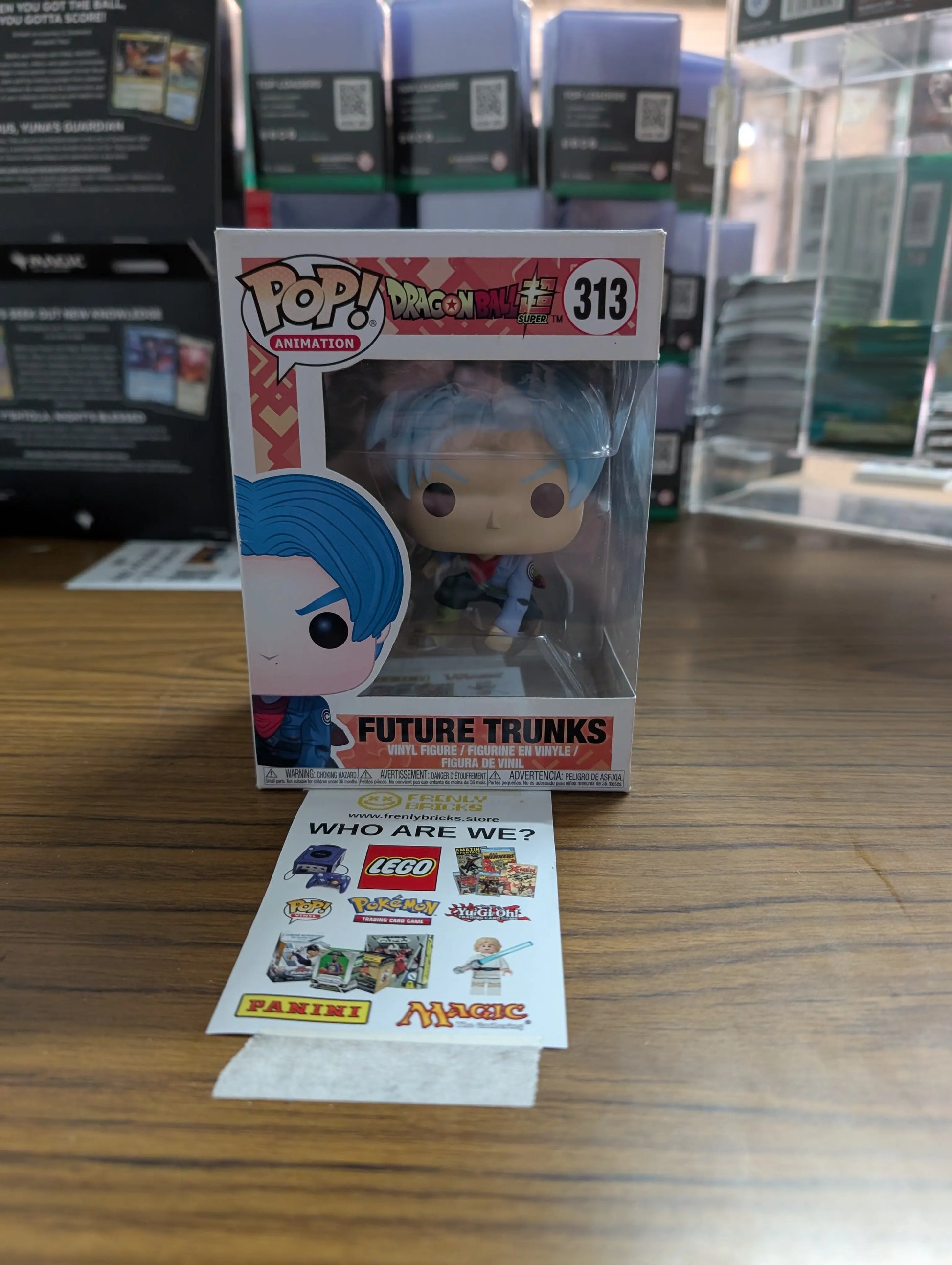 FUNKO Pop Vinyl Future Trunks #313 FRENLY BRICKS - Open 7 Days