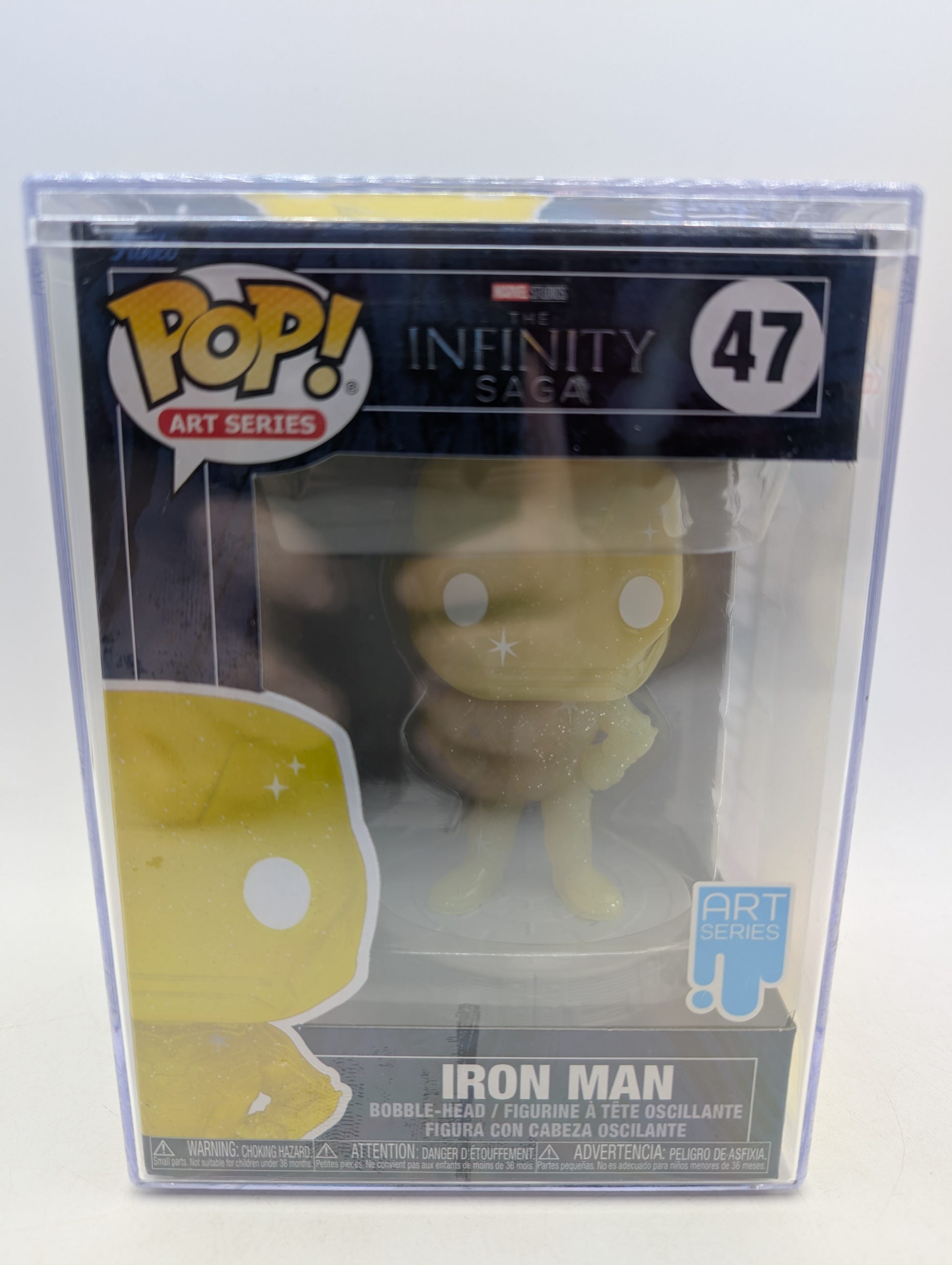 Funko 2021 Pop! Art Series #47 Iron Man Marvel Infinity Saga Sealed Protector image 1
