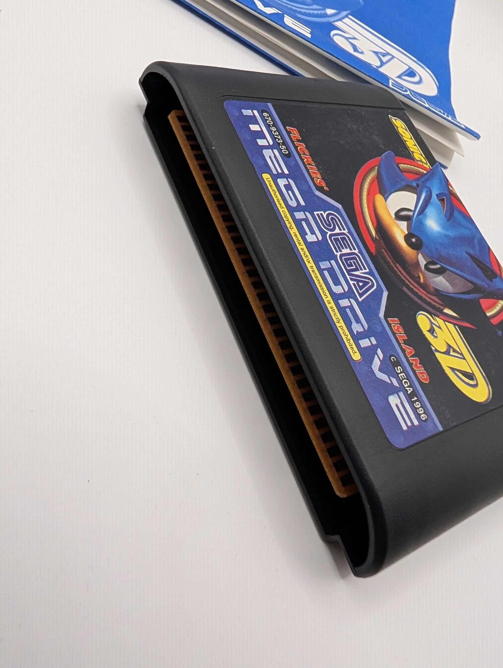 SEGA SMD Mega Drive - Sonic 3D Flickies Island PAL + Instruction, Case, Game FRENLY BRICKS - Open 7 Days