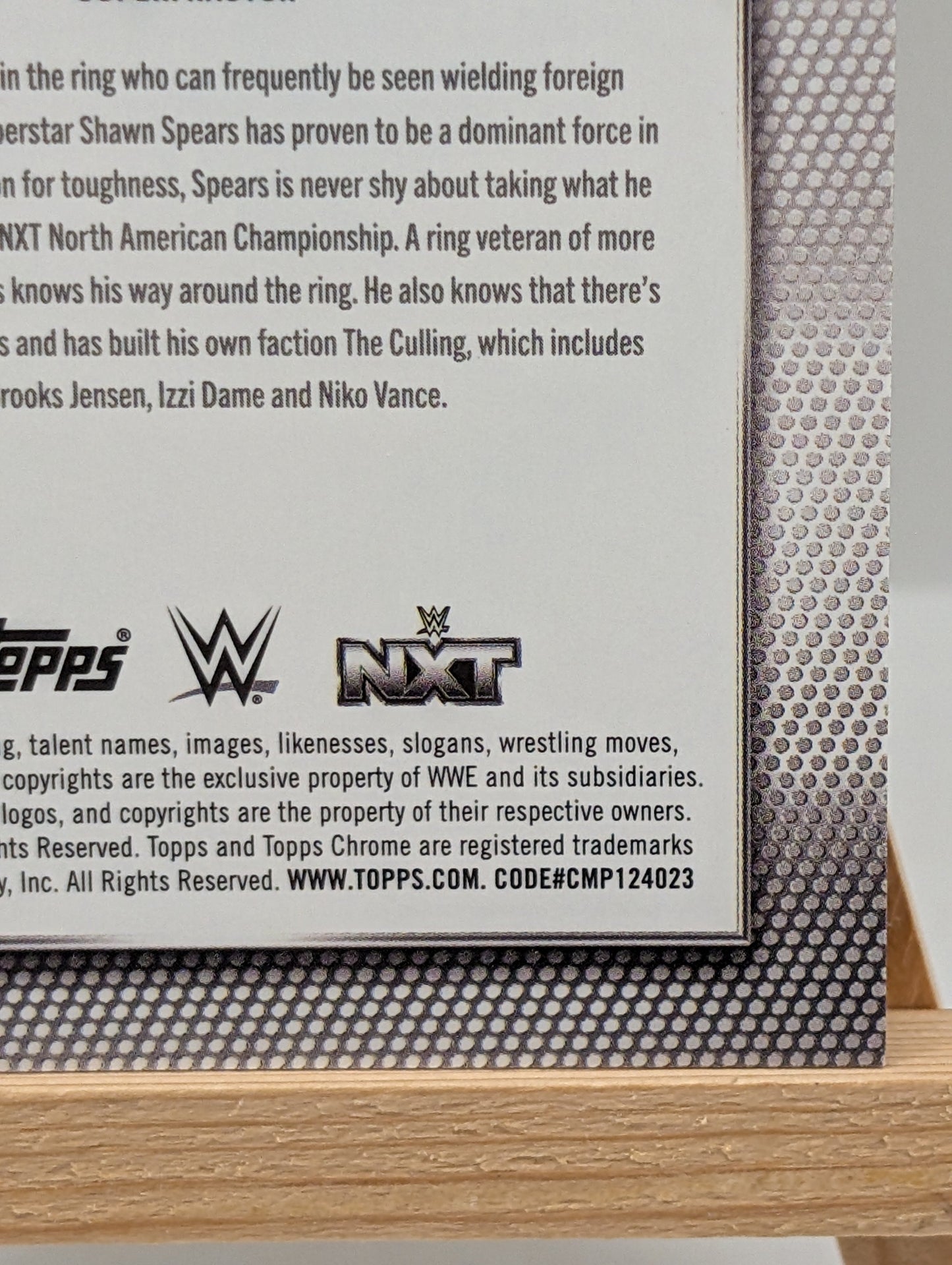 2026 Topps Chrome WWE Shawn Spears ICONIC IMPRINTS SSP #246 Case Hit 1/1 FRENLY BRICKS - Open 7 Days