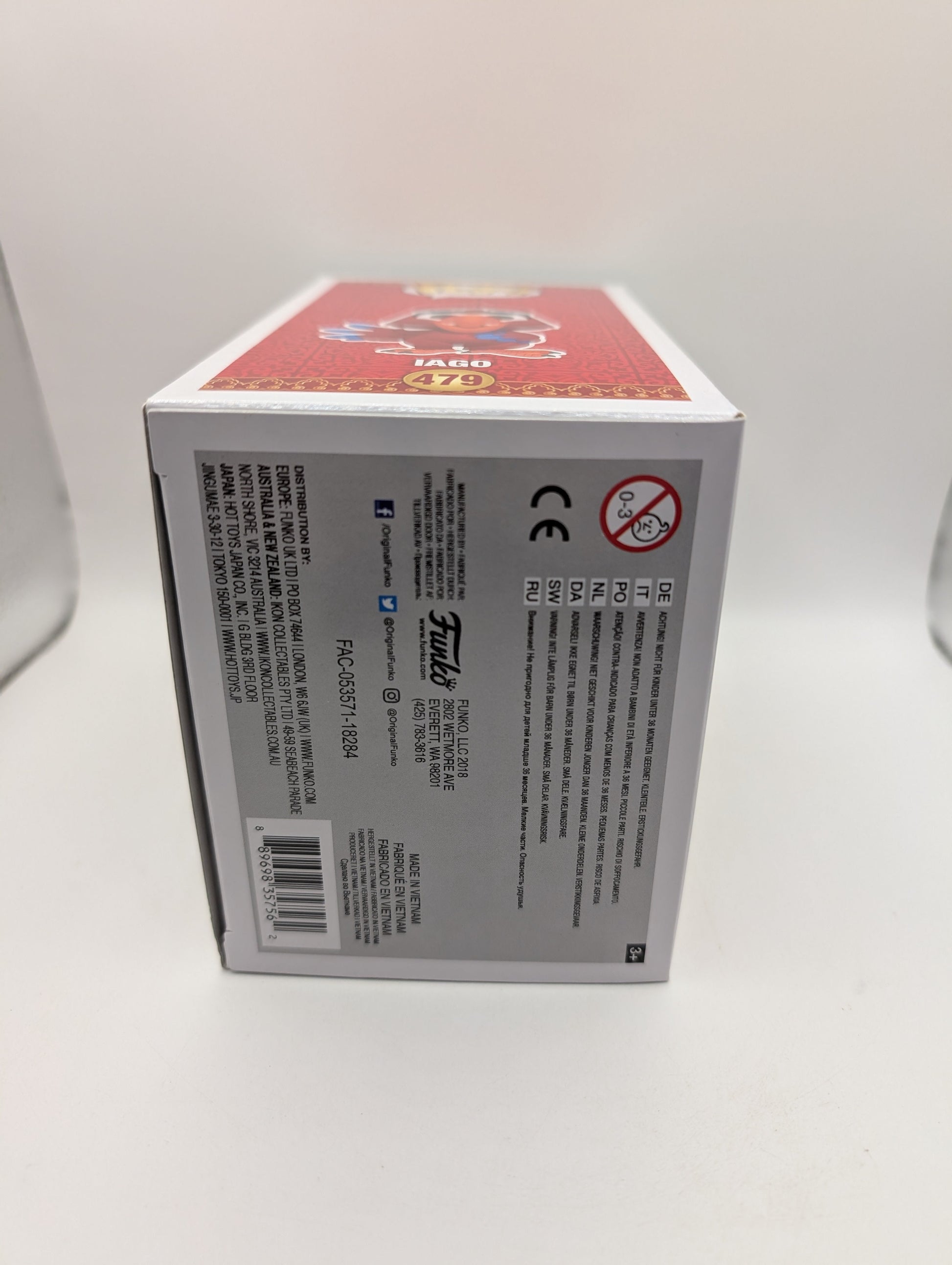 IAGO #479 FUNKO POP VINYL FIGURE DISNEY ALADDIN FRENLY BRICKS - Open 7 Days