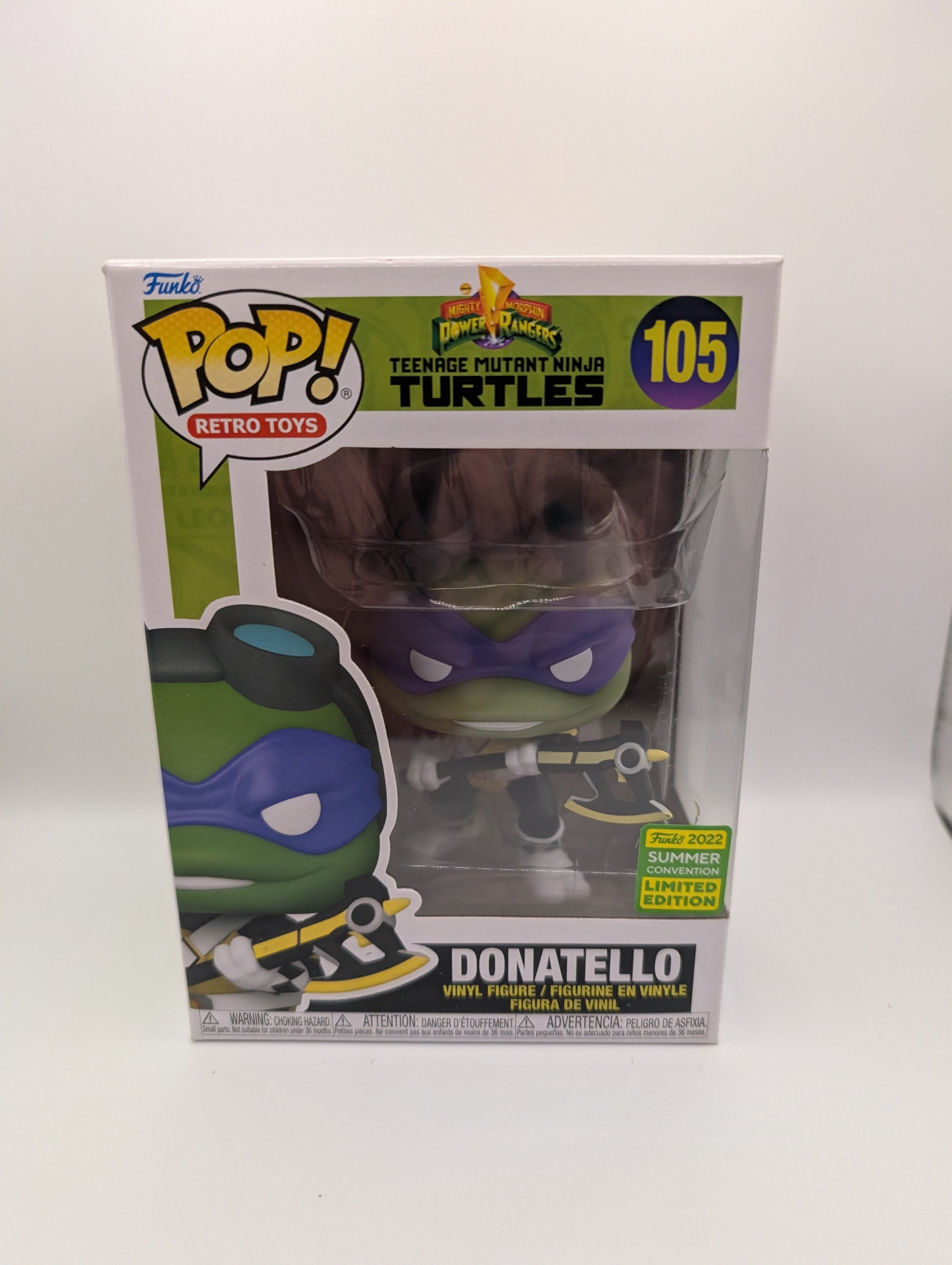 Funko Pop! Power Rangers Ninja Turtles Donatello #105 - #090 FRENLY BRICKS - Open 7 Days