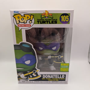 Funko Pop! Power Rangers Ninja Turtles Donatello #105 - #090 FRENLY BRICKS - Open 7 Days