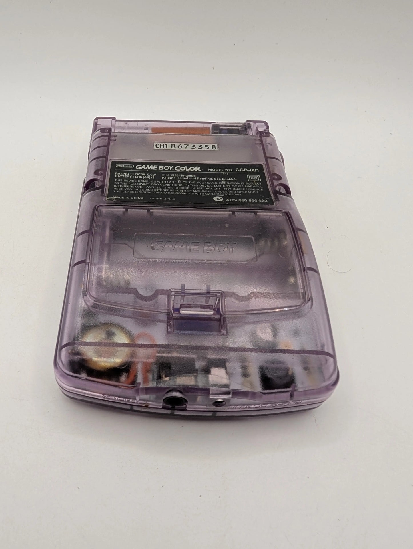 GBC Atomic Purple Nintendo Game Boy Color TURNS ON but not working screen FRENLY BRICKS - Open 7 Days