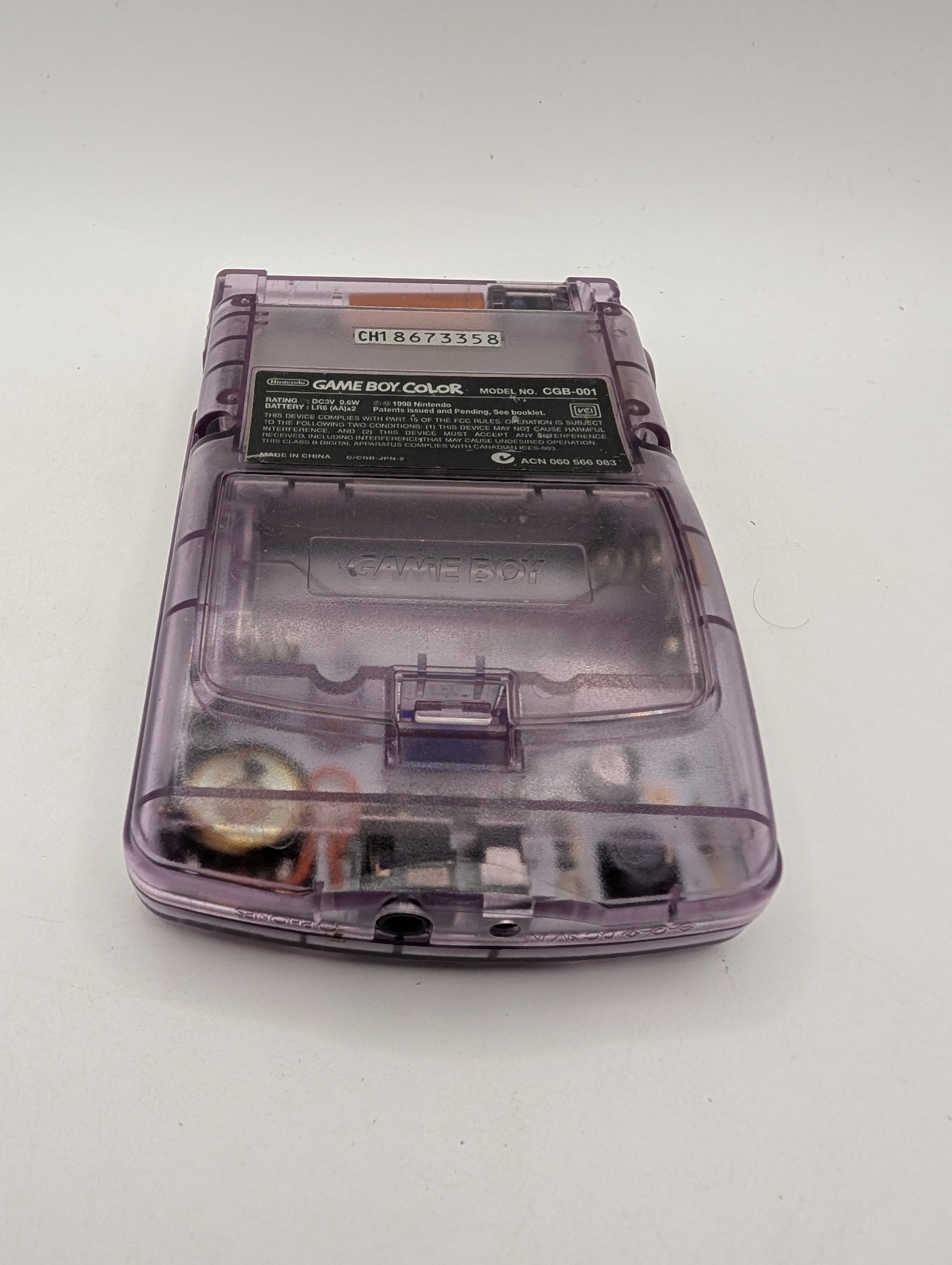 GBC Atomic Purple Nintendo Game Boy Color TURNS ON but not working screen