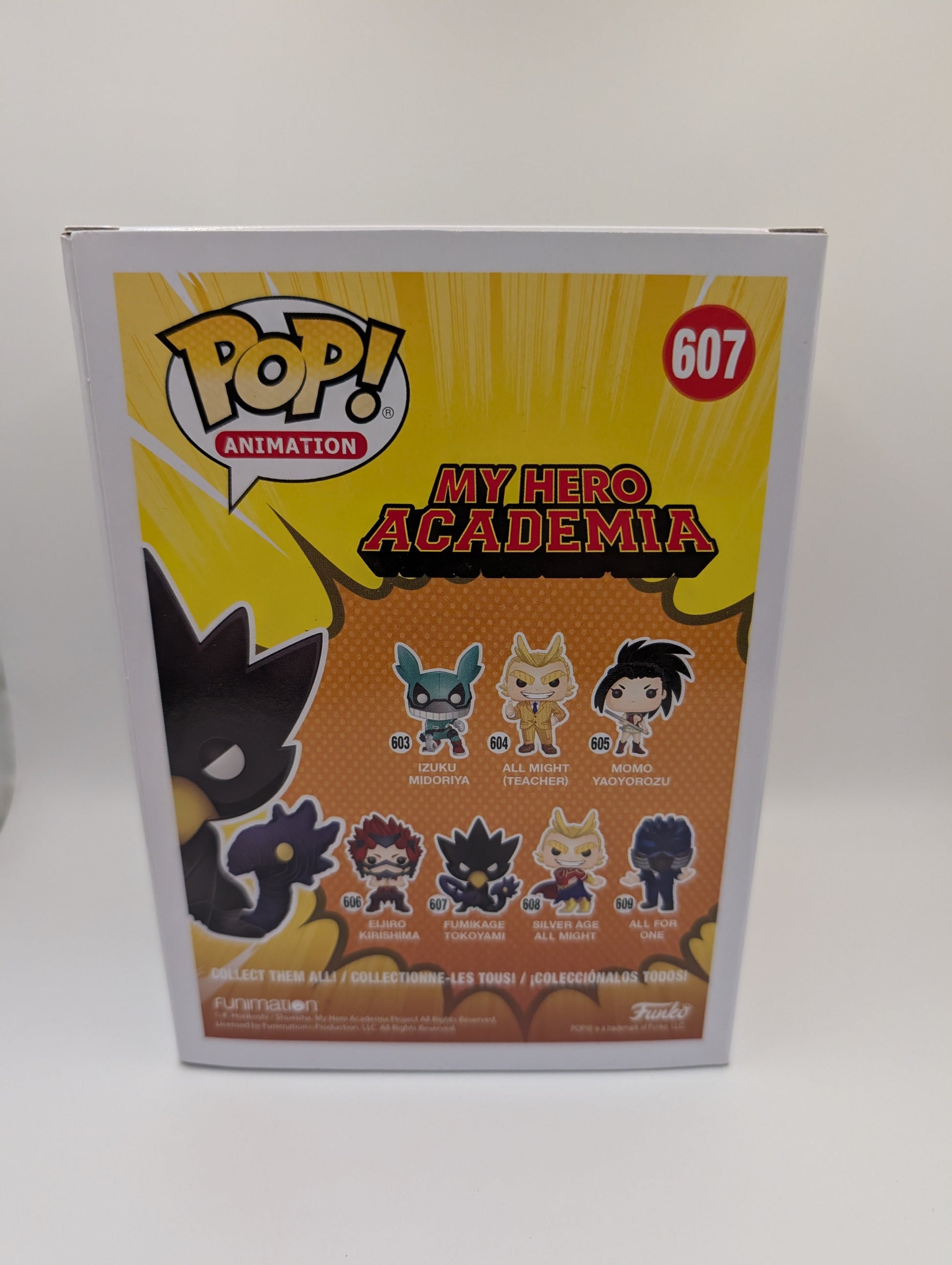 Fumikage Tokoyami Metallic 607 GameStop Sticker In Protector Pop Vinyl Funko MHA FRENLY BRICKS - Open 7 Days