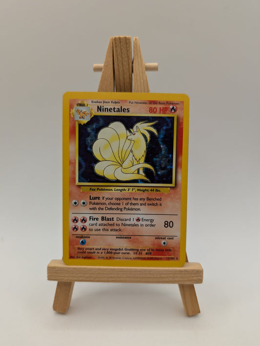 Ninetales - Base Set - (12/102) Holo Unlimited Pokemon HP FRENLY BRICKS - Open 7 Days
