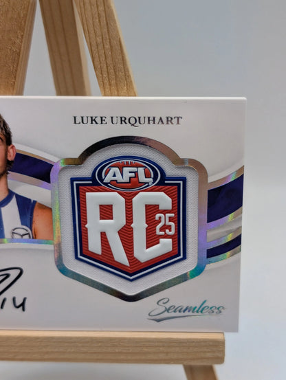 2025 AFL Select Seemless Rookie Badge Auto Luke Urquhart North Melbourne RC /70 FRENLY BRICKS - Open 7 Days