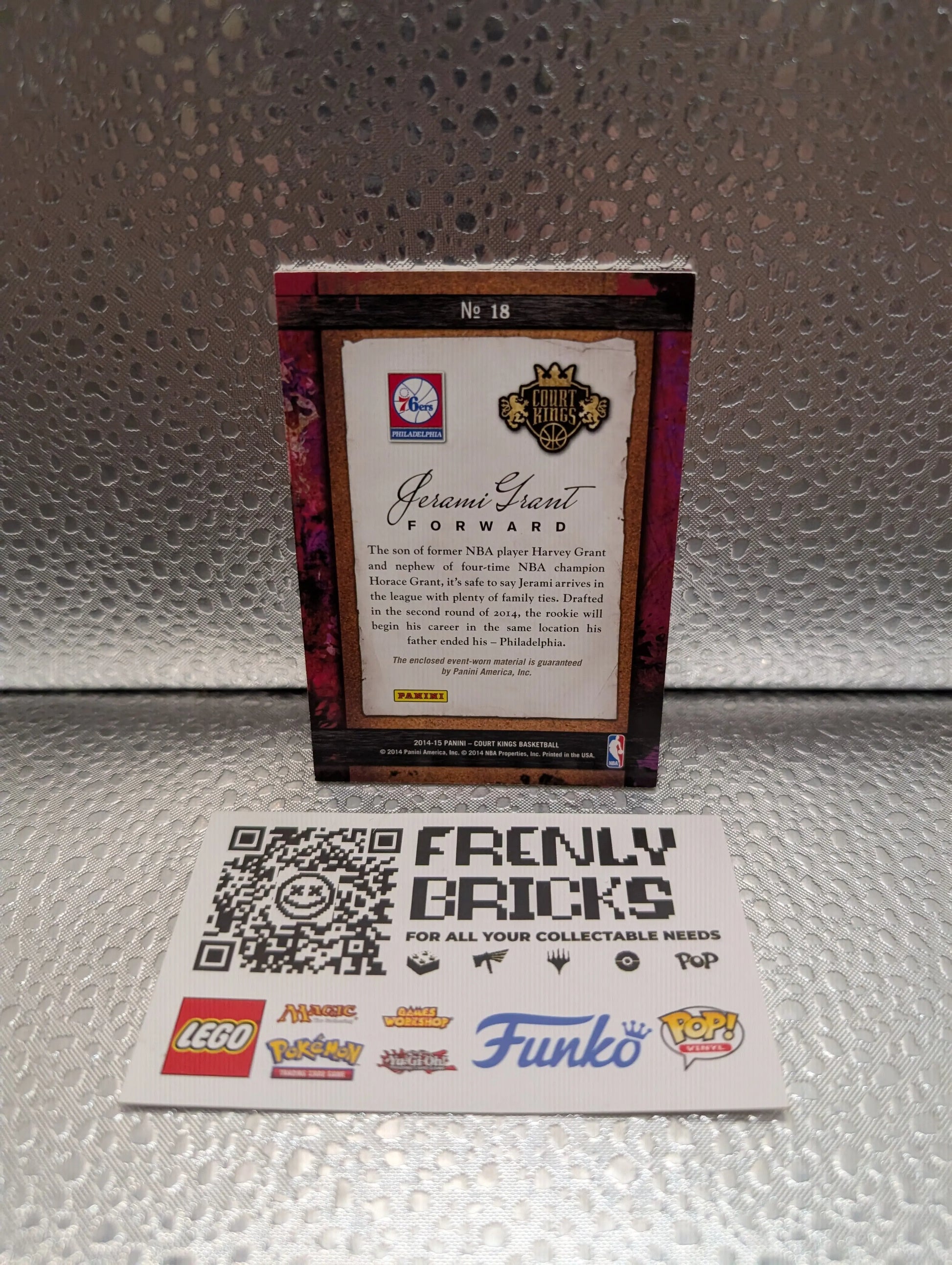 2014-15 Panini Court Kings Remarkable Rookie Memorabilia Jerami Grant #18 RC FRENLY BRICKS - Open 7 Days