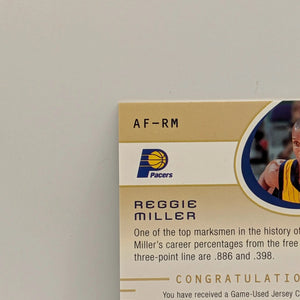 2004-05 SP Game Used Edition Basketball Authentic Fabrics Reggie Miller #AF-RM FRENLY BRICKS - Open 7 Days