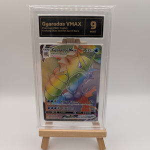 Gyarados Vmax 207/203 Rainbow Rare Evolving Skies Pokemon Card TCG Graded 9 FRENLY BRICKS - Open 7 Days