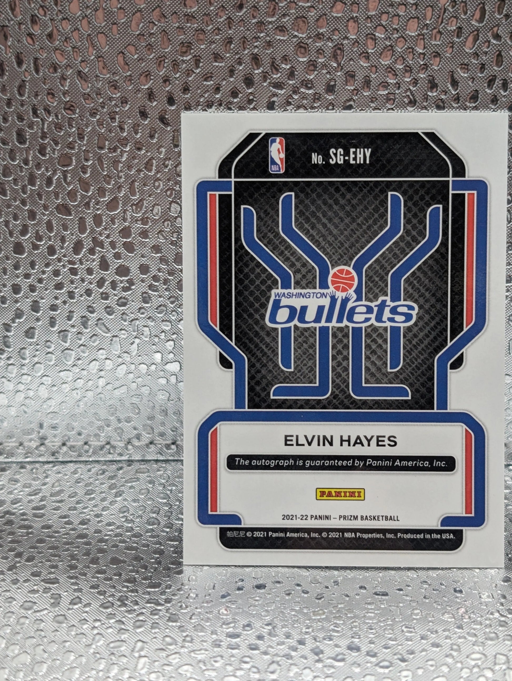 2021-22 Panini Prizm Signatures Elvin Hayes #SG-EHY Auto HOF Washington Bullets FRENLY BRICKS - Open 7 Days