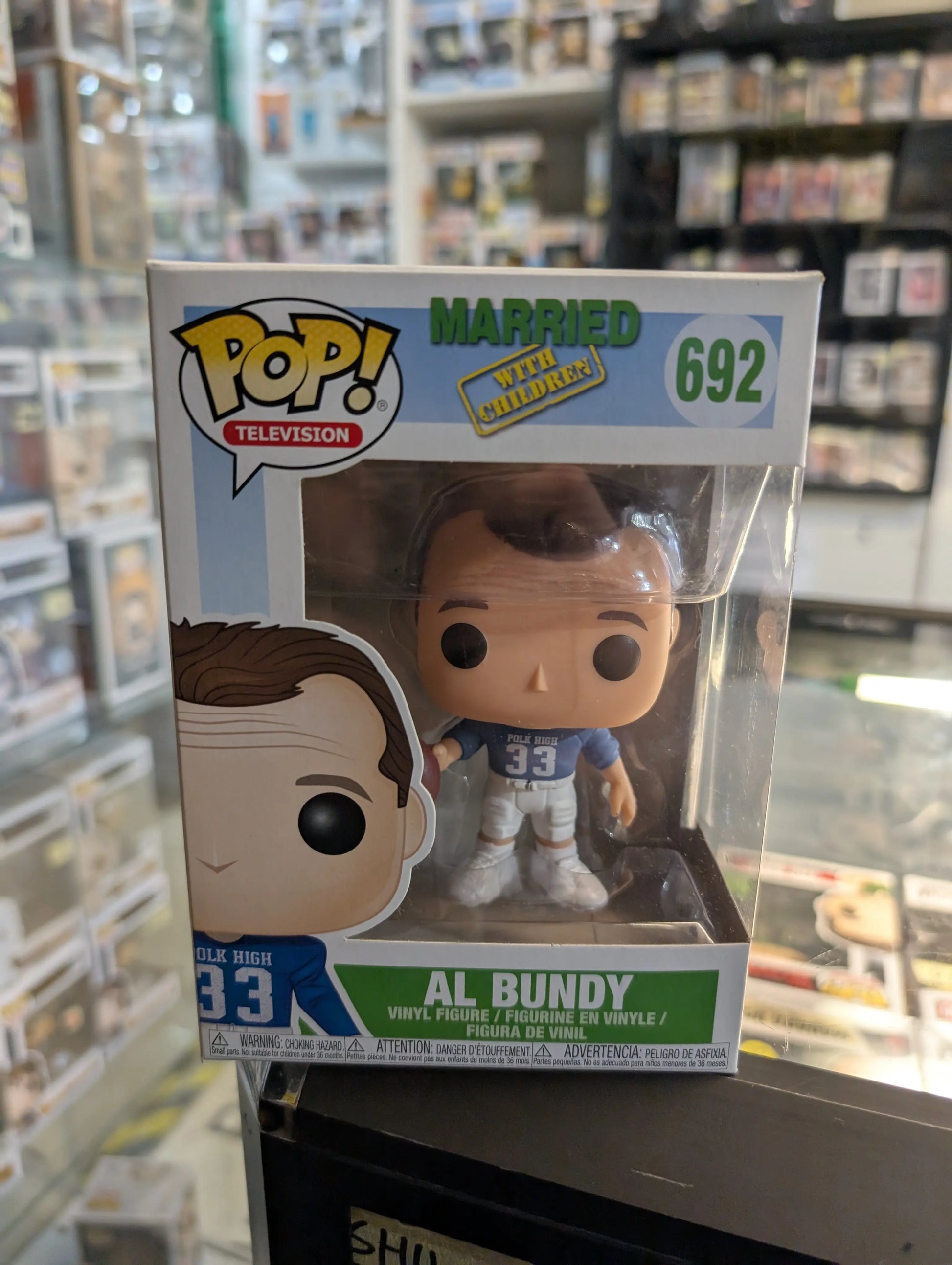 Funko Pop! Married With Children - Al Bundy (Polk High Jersey) #692 FRENLY BRICKS - Open 7 Days