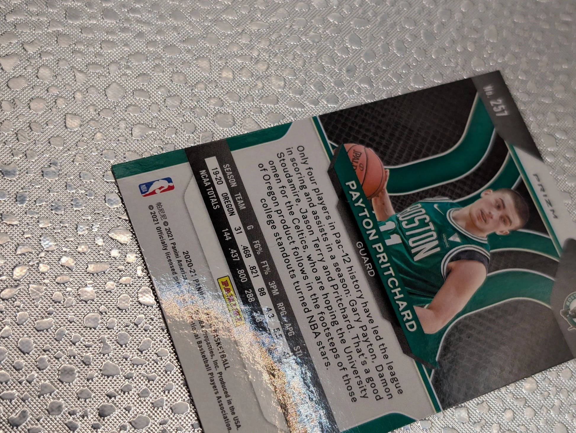 2020-21 Panini Prizm Payton Pritchard Rookie Silver No.257 RC FRENLY BRICKS - Open 7 Days