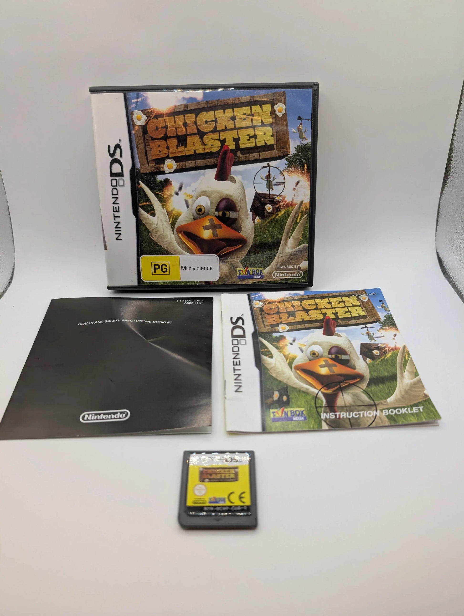 CHICKEN BLASTER (PG) NINTENDO DS INCLUDES MANUAL FRENLY BRICKS - Open 7 Days