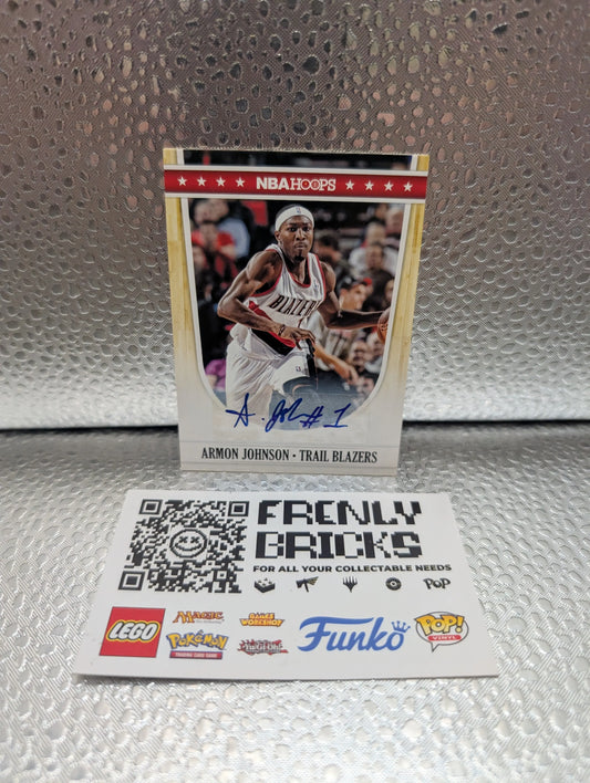 2011-12 NBA Hoops Auto Armon Johnson #203 Portland Trailblazer Autograph FRENLY BRICKS - Open 7 Days