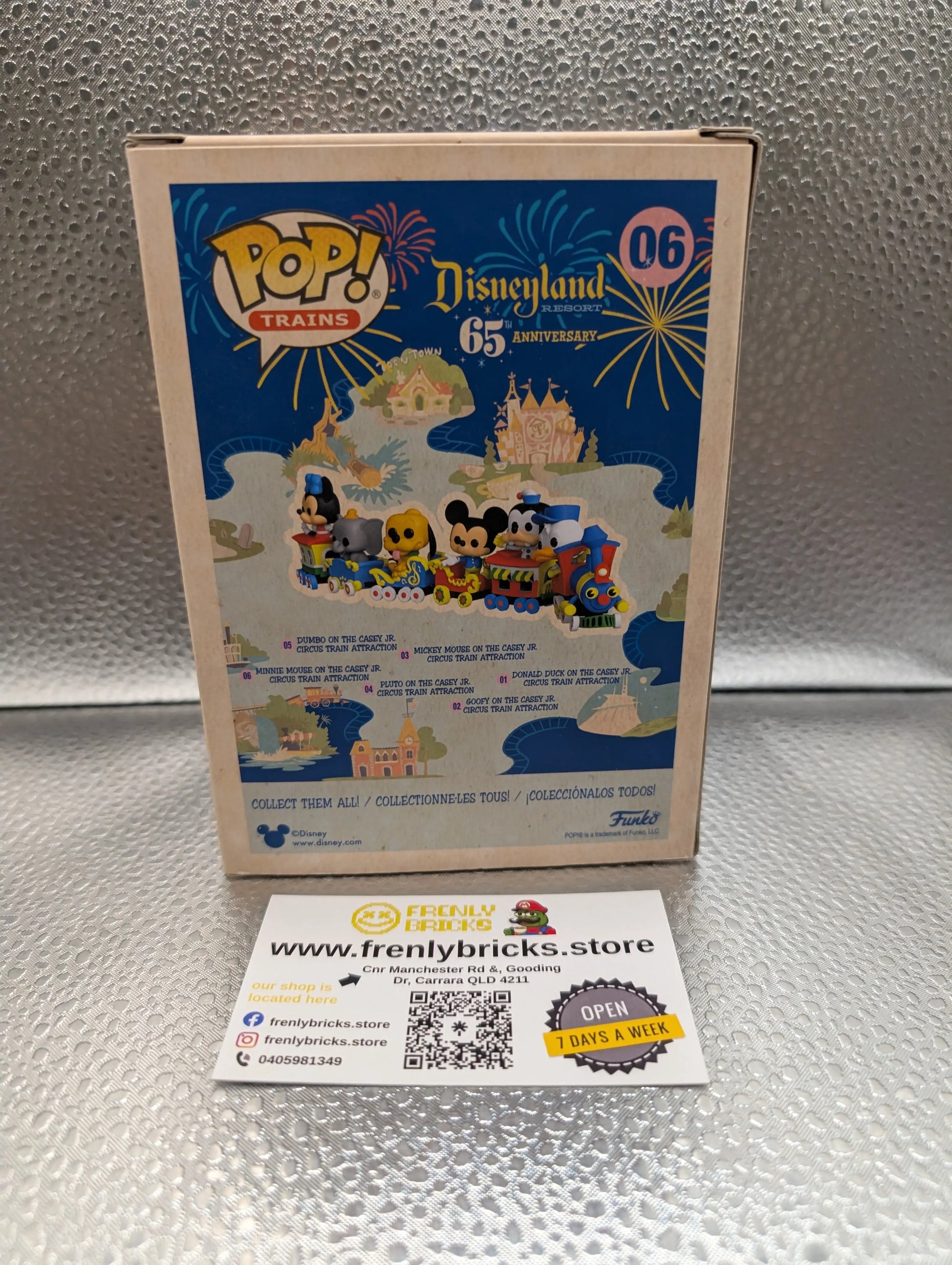 Disneyland 65th Anniversary - Minnie Train Carriage US Exclusive Pop! Vinyl 06 FRENLY BRICKS - Open 7 Days