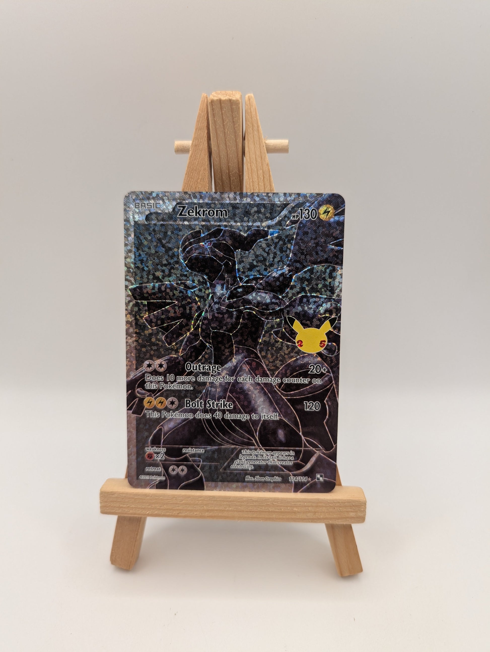 Pokémon TCG Zekrom Celebrations: Classic Collection 114/114 Holo Ultra Rare FRENLY BRICKS - Open 7 Days