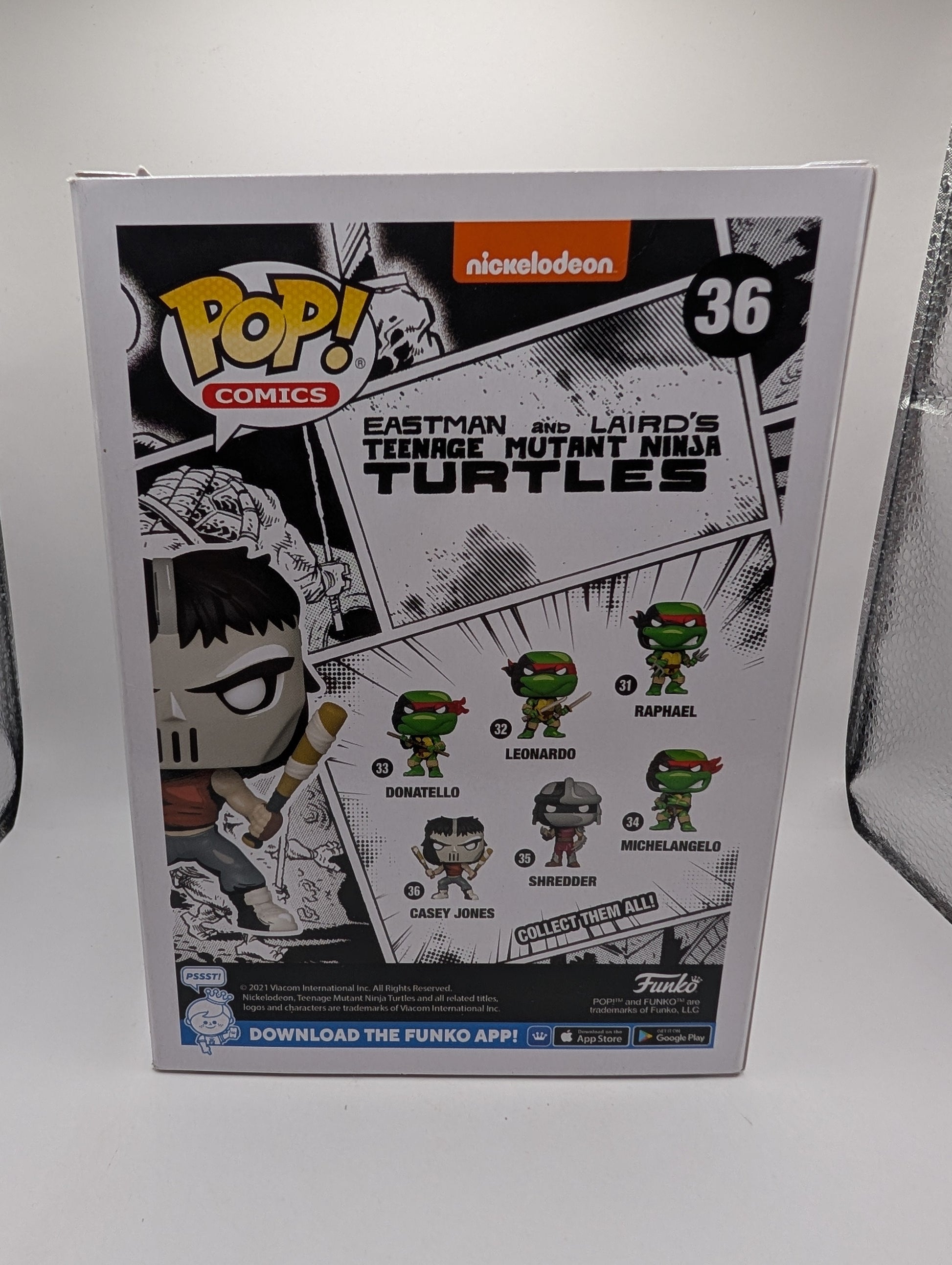Funko POP Teenage Mutant Ninja Turtles TMNT Casey Jones CHASE Comics 36 FRENLY BRICKS - Open 7 Days