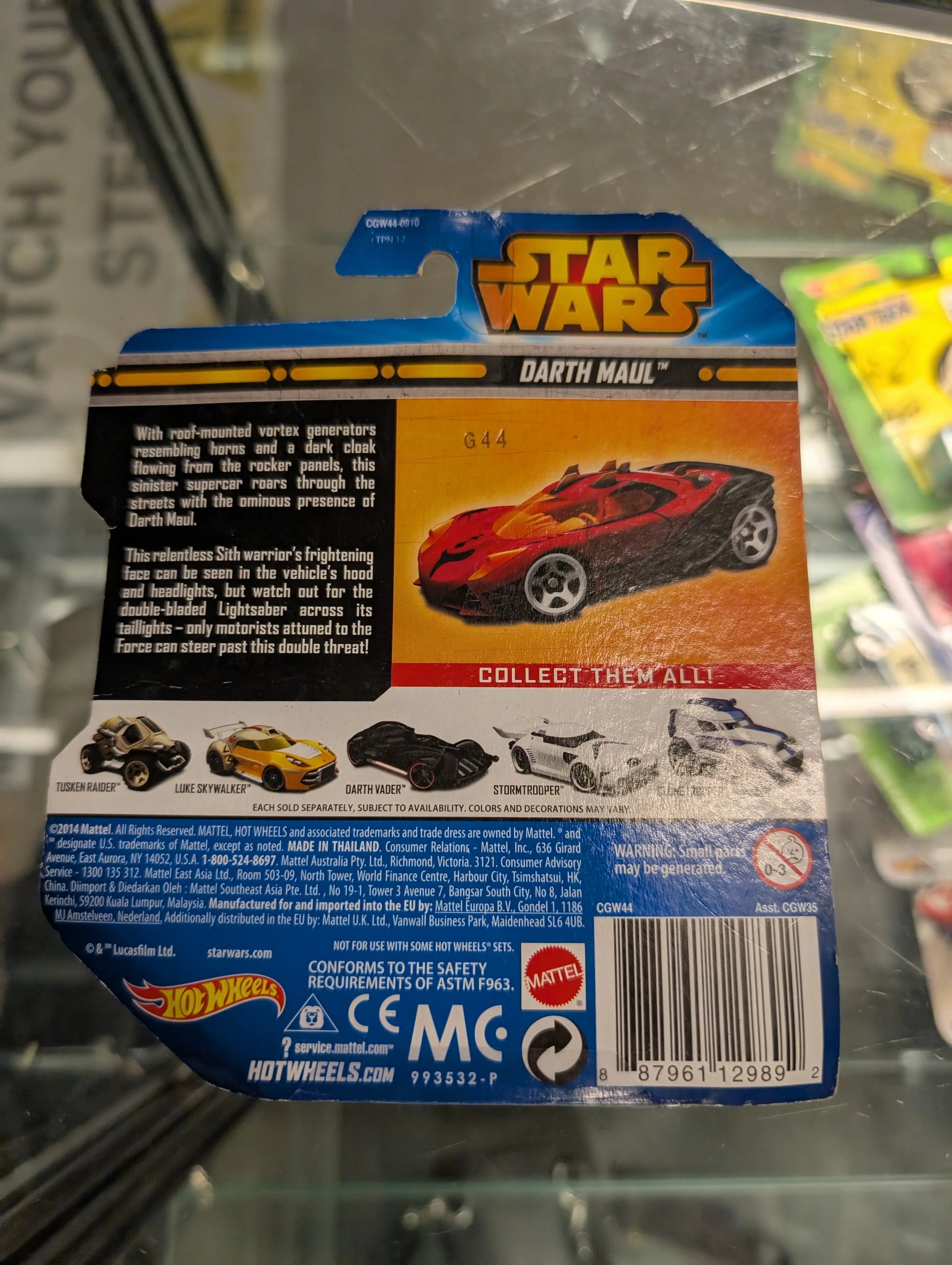 Hot Wheels Star Wars Darth Maul Dicast Model Car 2014 FRENLY BRICKS - Open 7 Days