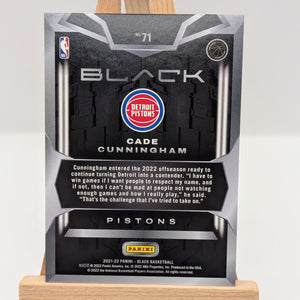 2021-22 Panini Black - Rookie Cade Cunningham #71 /149 (RC) FRENLY BRICKS - Open 7 Days