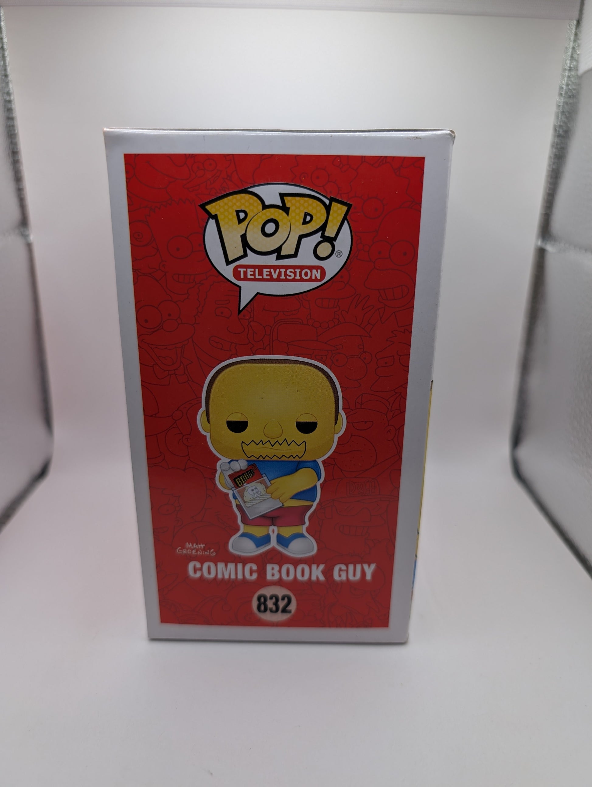 Comic Book Guy Pop 832 - The Simpsons Funko Pop! - 2020 Fall Conv FRENLY BRICKS - Open 7 Days