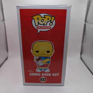Comic Book Guy Pop 832 - The Simpsons Funko Pop! - 2020 Fall Conv FRENLY BRICKS - Open 7 Days
