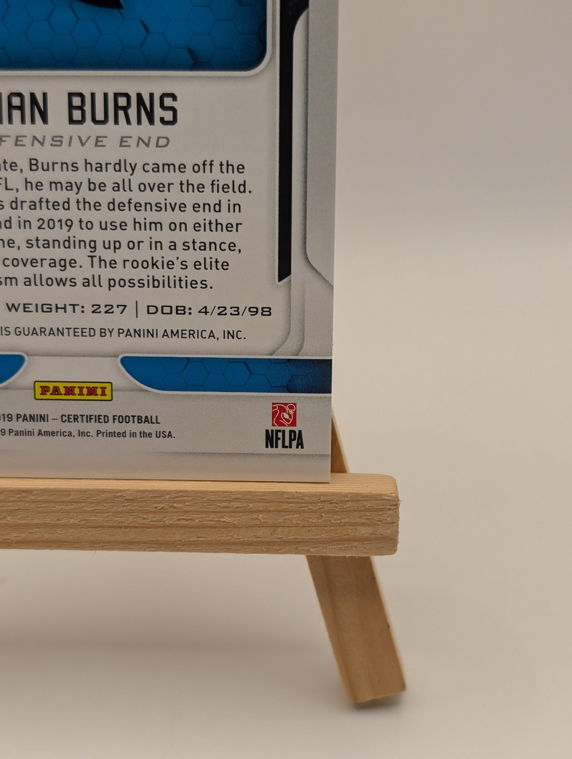 2019 Panini Certified Brian Burns Auto #/25 Rookie Autograph RC #139 Red FRENLY BRICKS - Open 7 Days