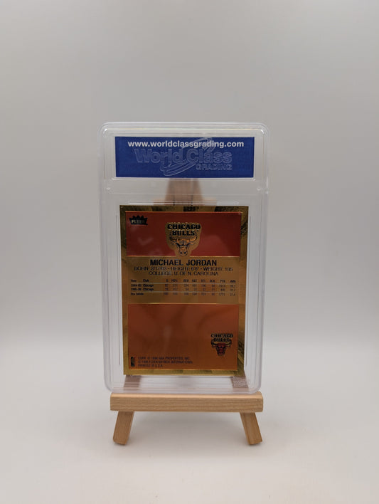 MICHAEL JORDAN 1996 FLEER POLYCHROME 10TH ANN REFRACTOR GOLD ROOKIE WCCG10 FRENLY BRICKS - Open 7 Days