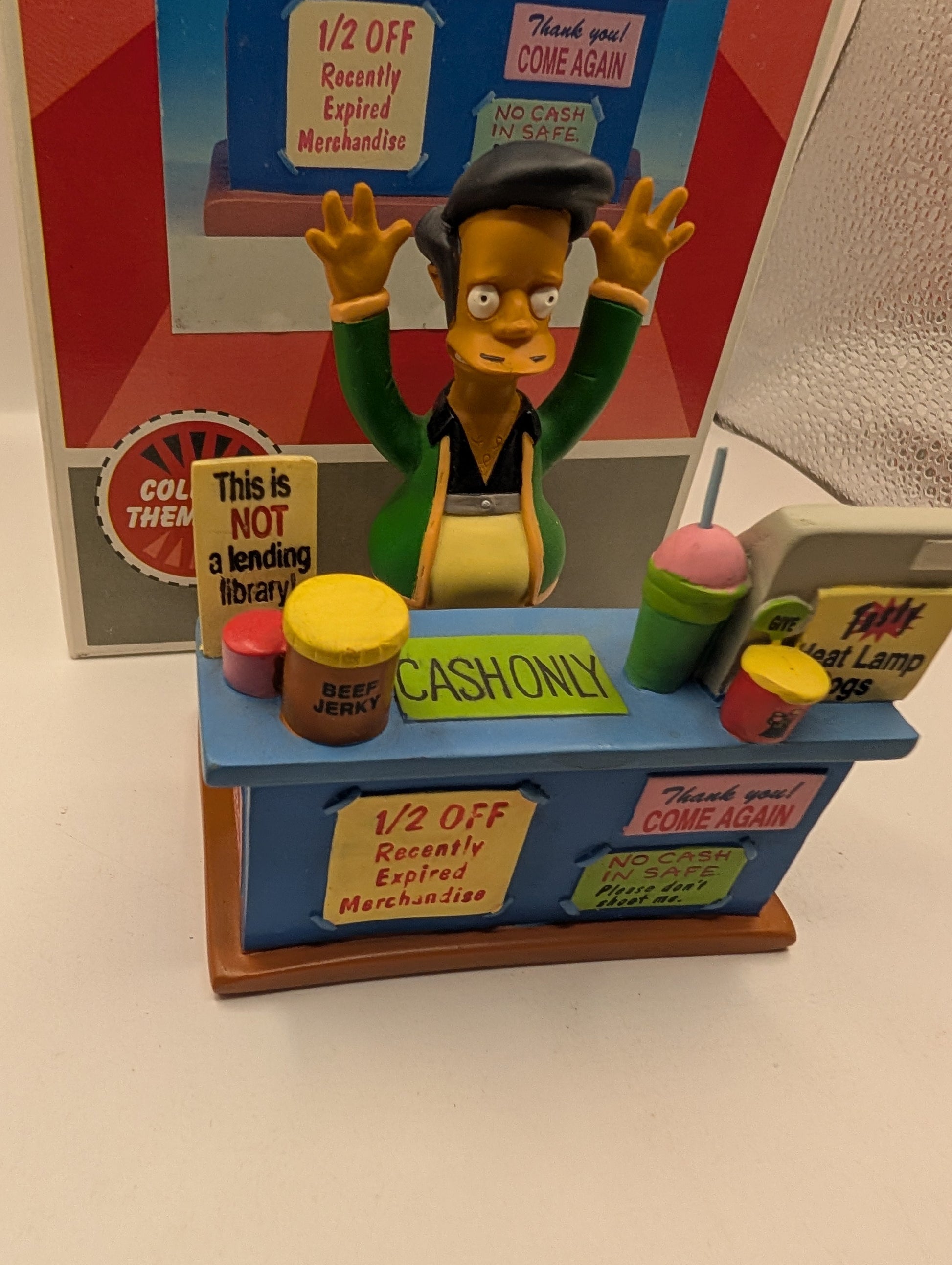The Springfield Citizens Sculpture Collection “ Thank You, Come Again!” APU with box FRENLY BRICKS - Open 7 Days