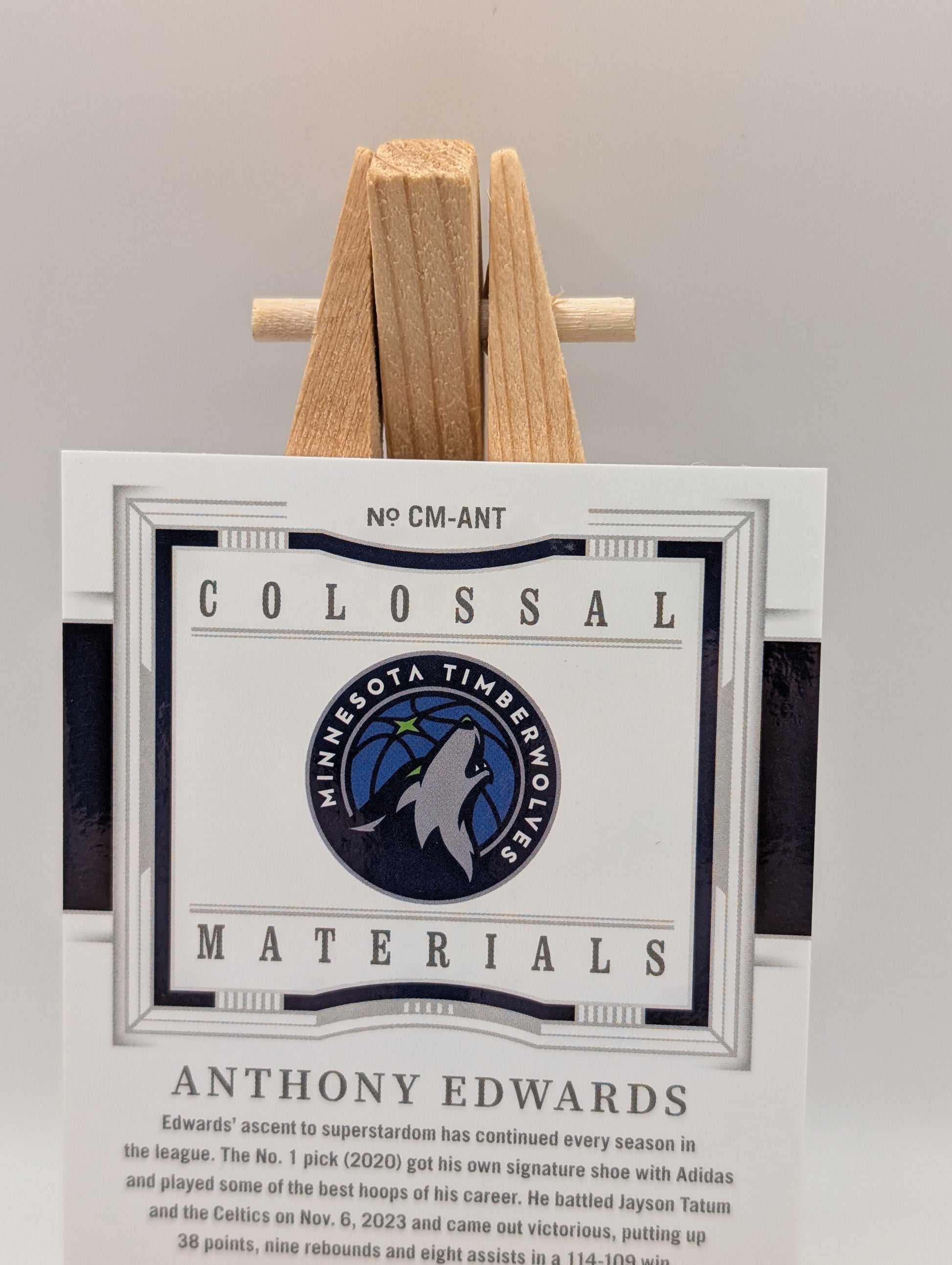 2023-24 Panini National Treasures Colossal Anthony Edward’s Game Worn Patch /99 FRENLY BRICKS - Open 7 Days