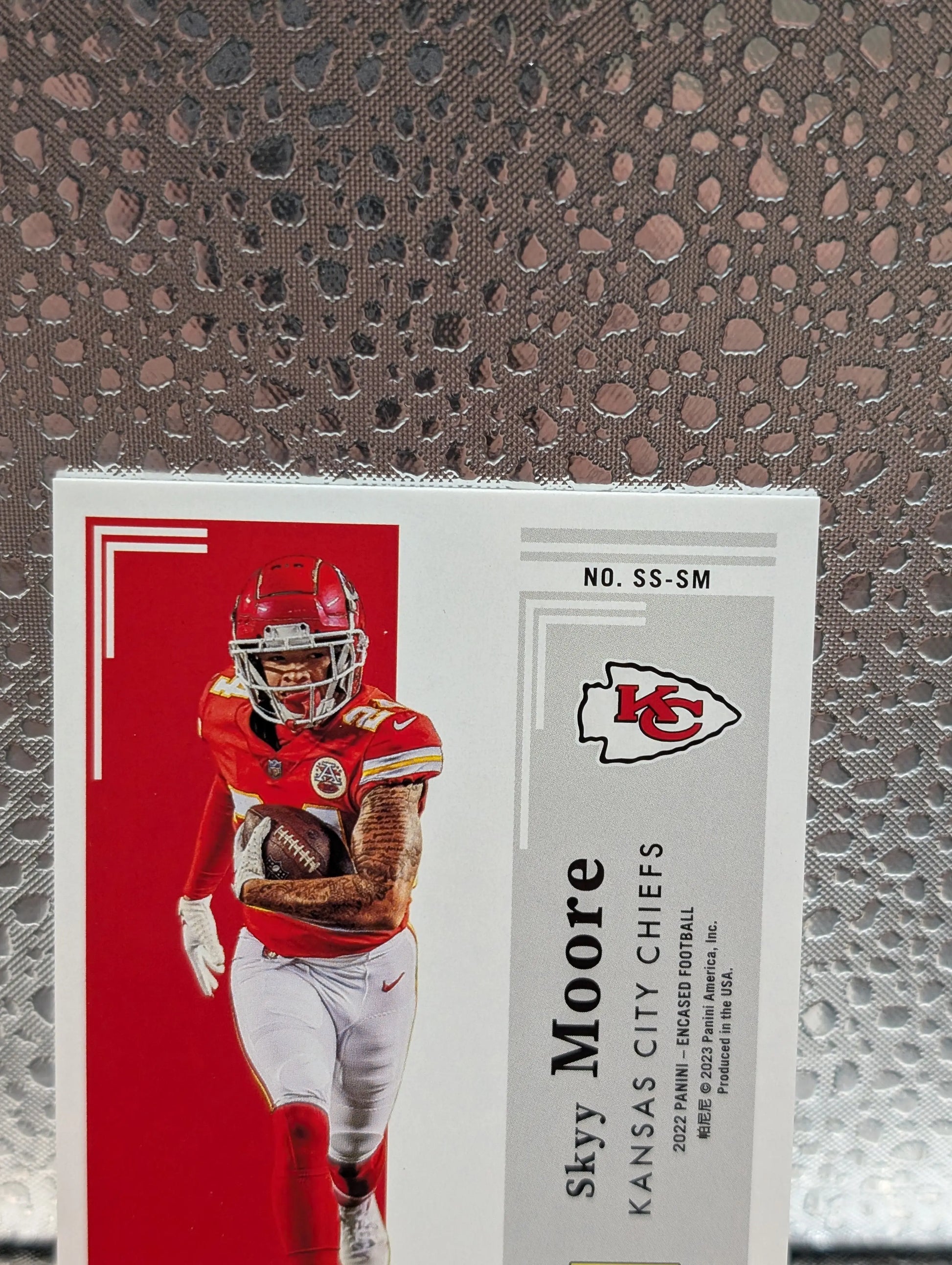 2022 Panini Encased Scripted Signatures Sapphire /15 Skyy Moore Rookie Auto RC FRENLY BRICKS - Open 7 Days