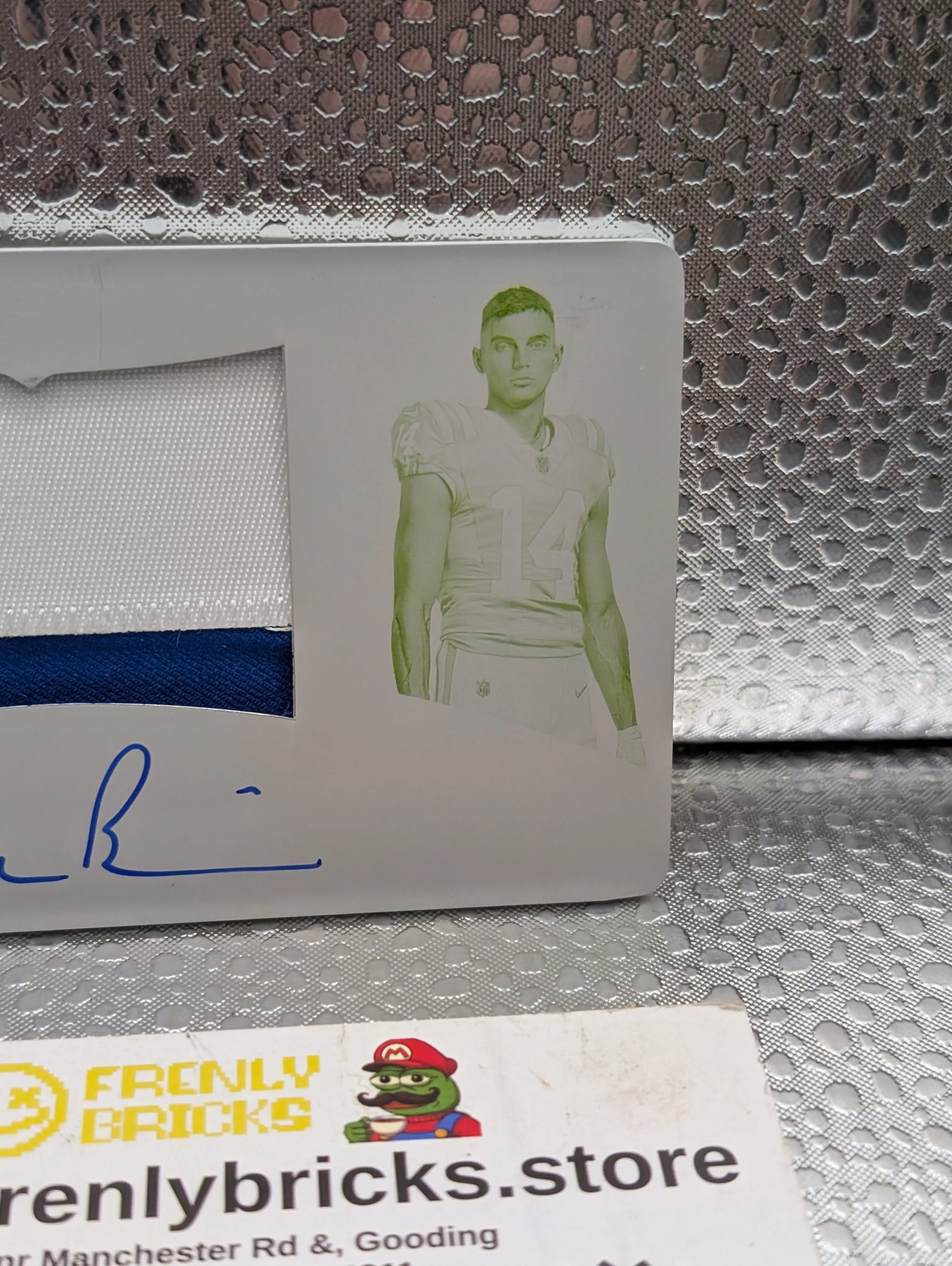 2022 Panini National Treasures NFL ALEC PIERCE 1/1 one of one Patch Auto FRENLY BRICKS - Open 7 Days