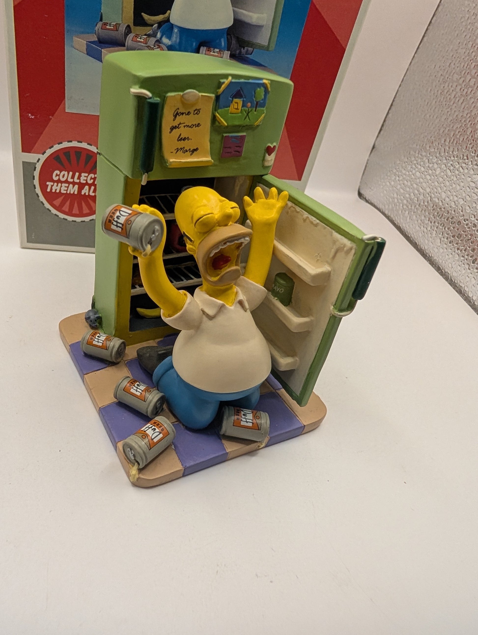 Oh Cruel Fate Homer Simpson Springfield Citizens Sculpture Collection '03 Statue with box FRENLY BRICKS - Open 7 Days