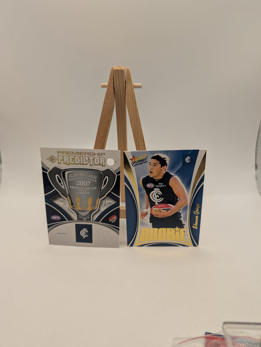 2007 Select AFL Supreme Predictor Carlton +Draft Rookie PDR3 Shaun Grigg FRENLY BRICKS - Open 7 Days