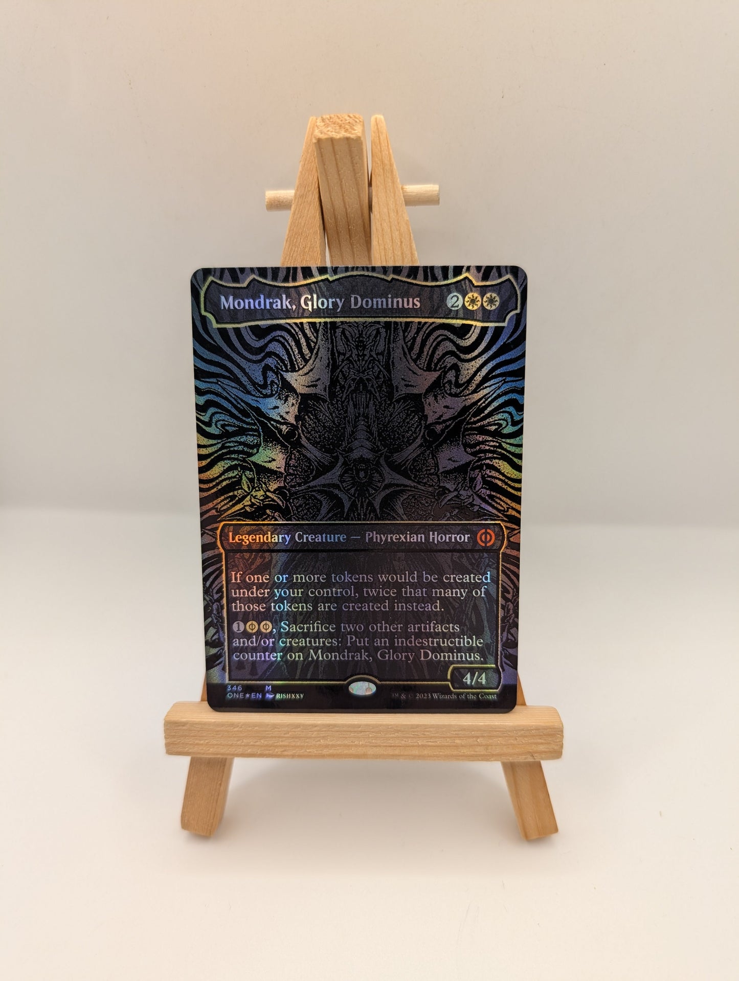 Mondrak, Glory Dominus (Oil Slick Raised Foil) [Phyrexia: All Will Be One] Foil lp FRENLY BRICKS - Open 7 Days