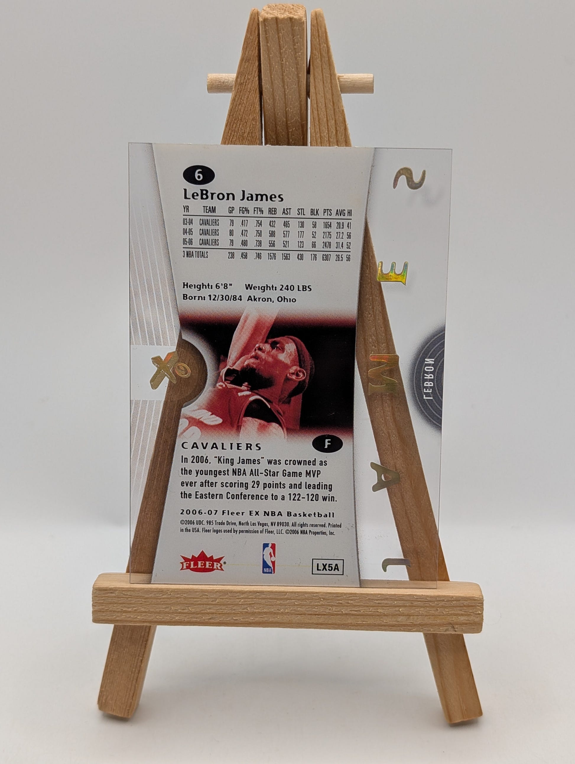 2006-07 Fleer EX #6 LeBron James FRENLY BRICKS - Open 7 Days image 10