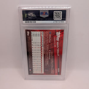 2017 TOPPS CHROME BASEBALL CARD #200 MIKE TROUT PSA 10 WHITE JERSEY LA ANGELS FRENLY BRICKS - Open 7 Days